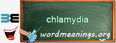 WordMeaning blackboard for chlamydia